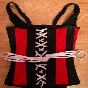 Authentic steel bone overbust corset